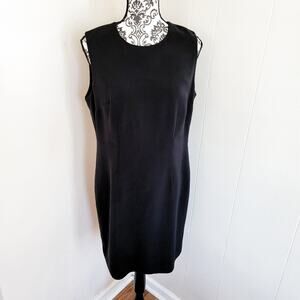 Lord & Taylor Black Sheath Mini Dress